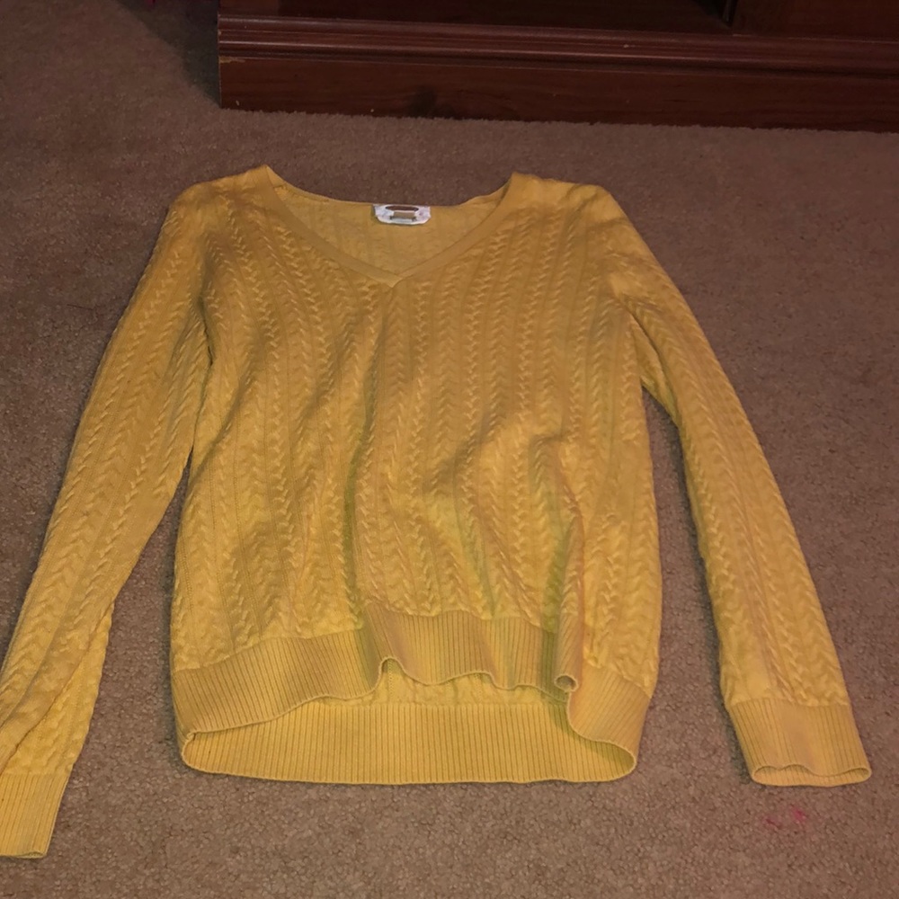 Talbots yellow sweater